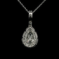 2.10 Carats Lab Grown Diamond 14K Gold Pendant