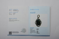 2.98 Ct Oval Mixed Cut Natural Green Sapphire 14K Gold Pendant