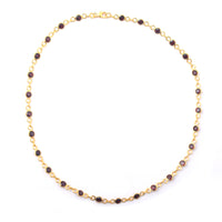 9.48 Ct Round Garnet 925 Sterling Silver Necklace