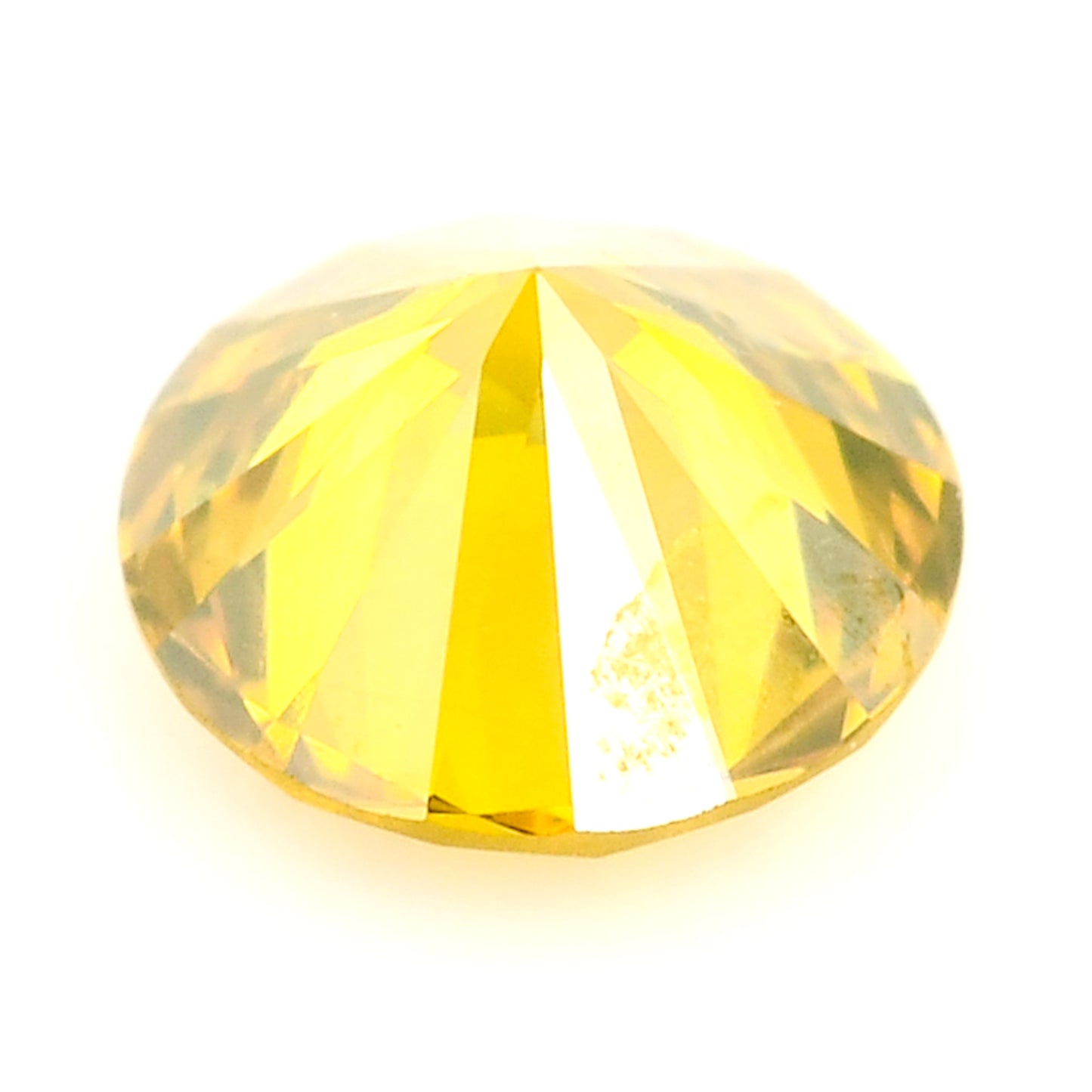 0.29 Yellow Diamond Round Loose Gemstone