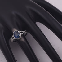 2.09 Ct Oval Mixed Cut Natural Sapphire 950 Platinum Ring