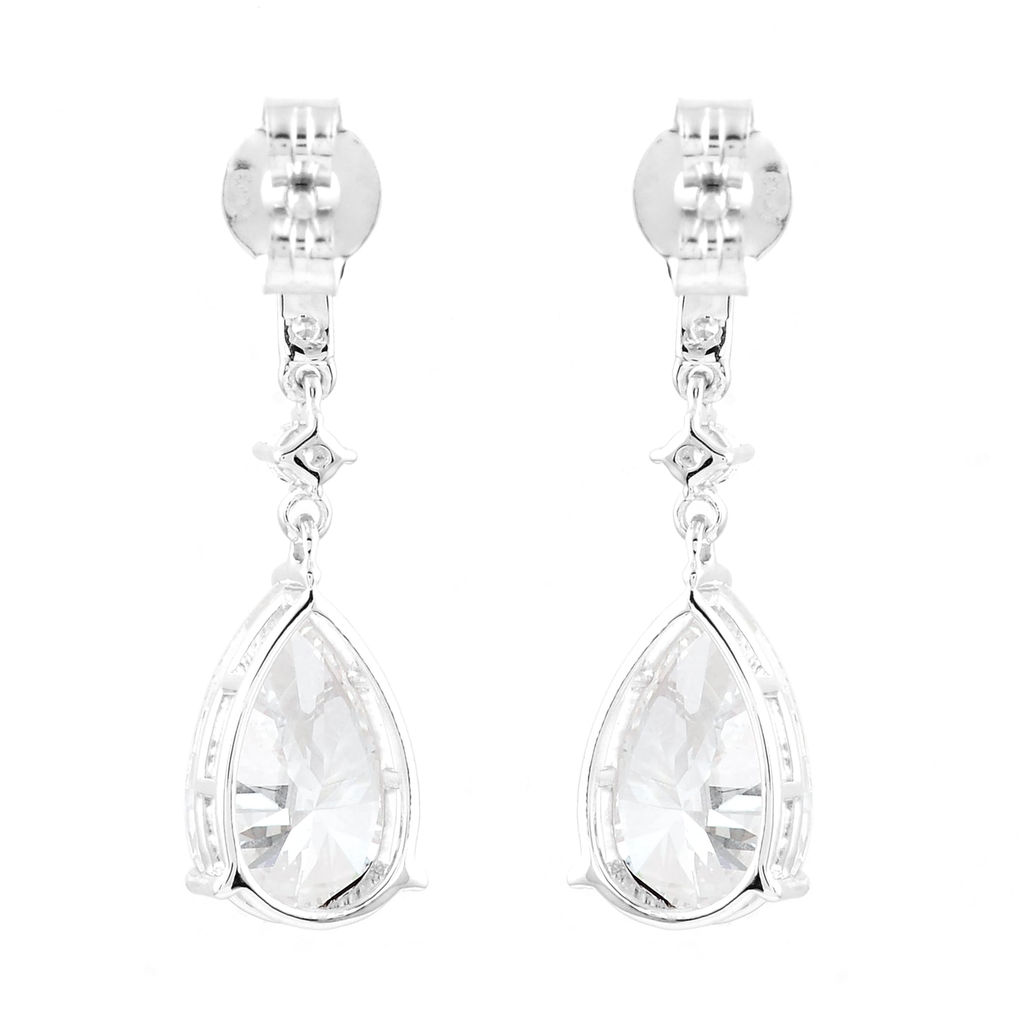 4.54 Carats Lab Grown Diamond 14K Gold Earrings