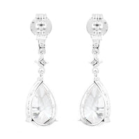 4.54 Carats Lab Grown Diamond 14K Gold Earrings