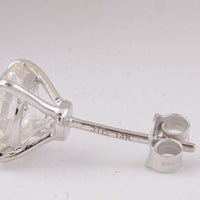 4.02 Carats Lab Grown Diamond 14K Gold Earrings