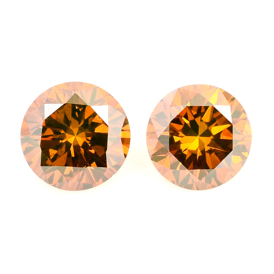 0.40 Red Diamond Round Loose Gemstone