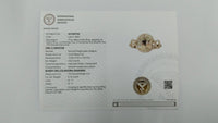 4.74 Ct Oval Mixed Cut Natural Plagioclase Feldspar Sunstone 14K Gold Ring