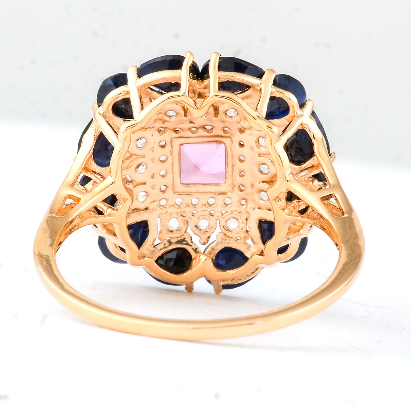 3.09 Ct Square Tourmaline 14K Gold Ring