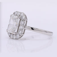 2.51 Carats Lab Grown Diamond 950 Platinum Ring
