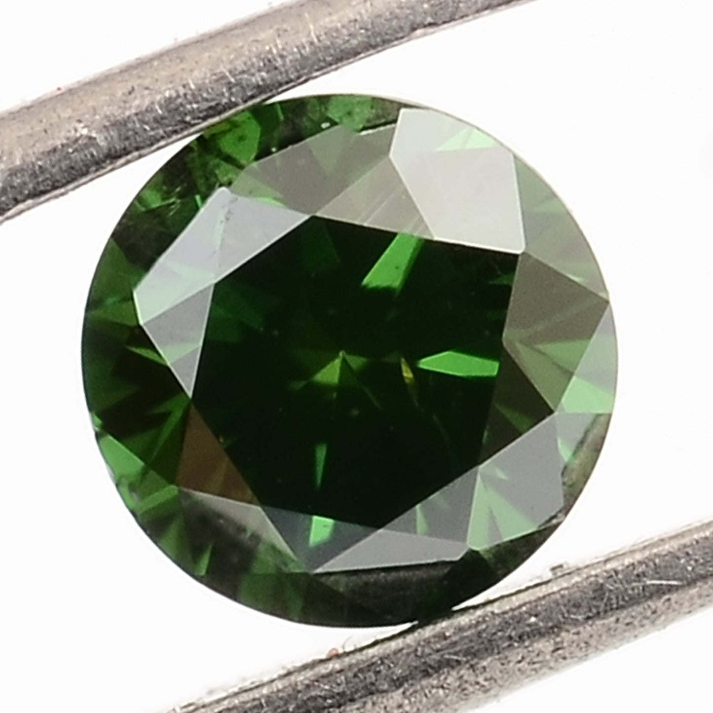 0.72 Green Diamond Round Loose Gemstone