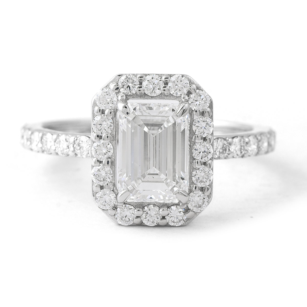 2.14 Carats Lab Grown Diamond 14K Gold Ring
