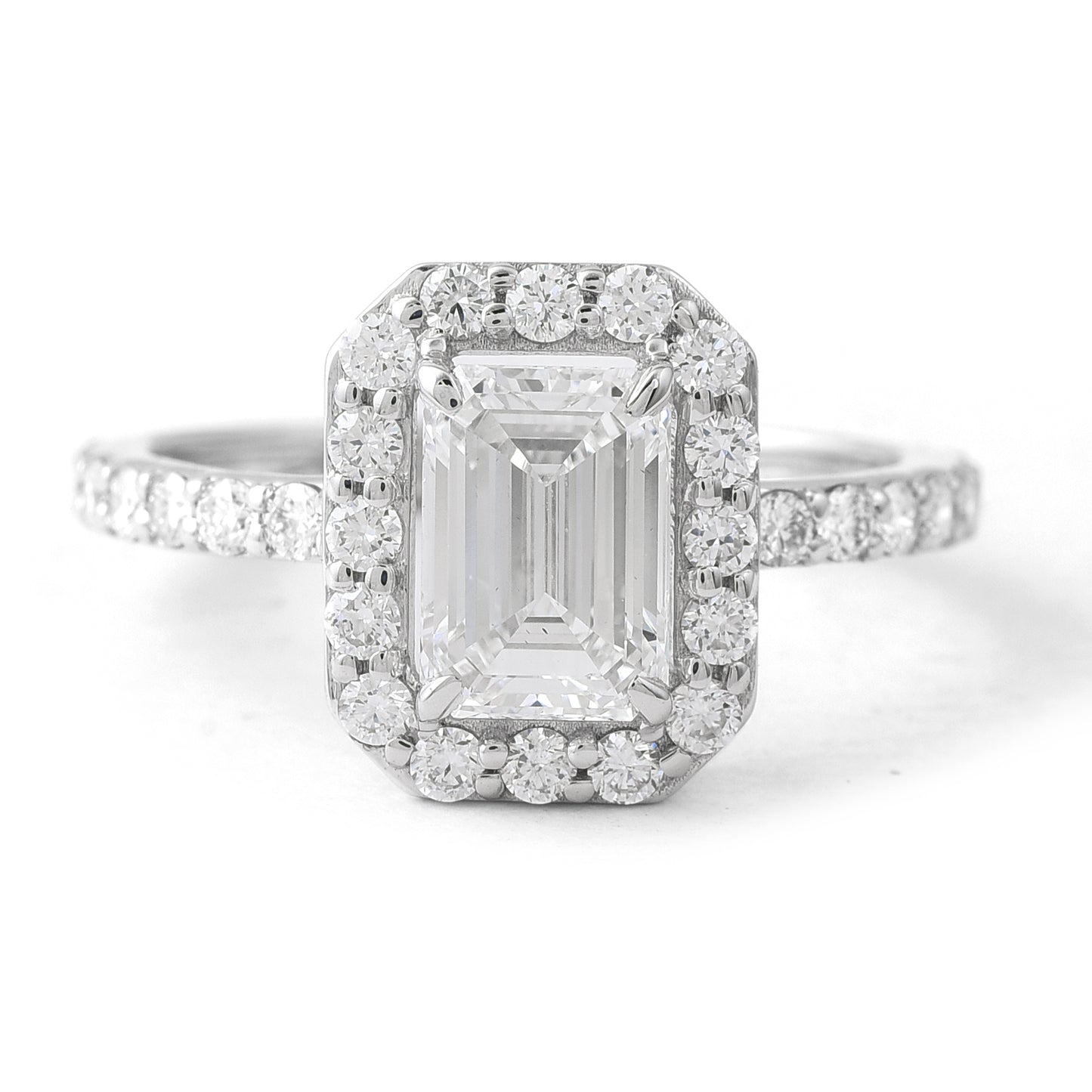 2.14 Carats Lab Grown Diamond 14K Gold Ring