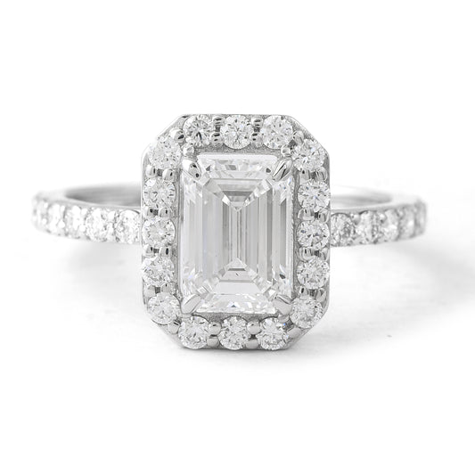 2.14 Carats Lab Grown Diamond 14K Gold Ring