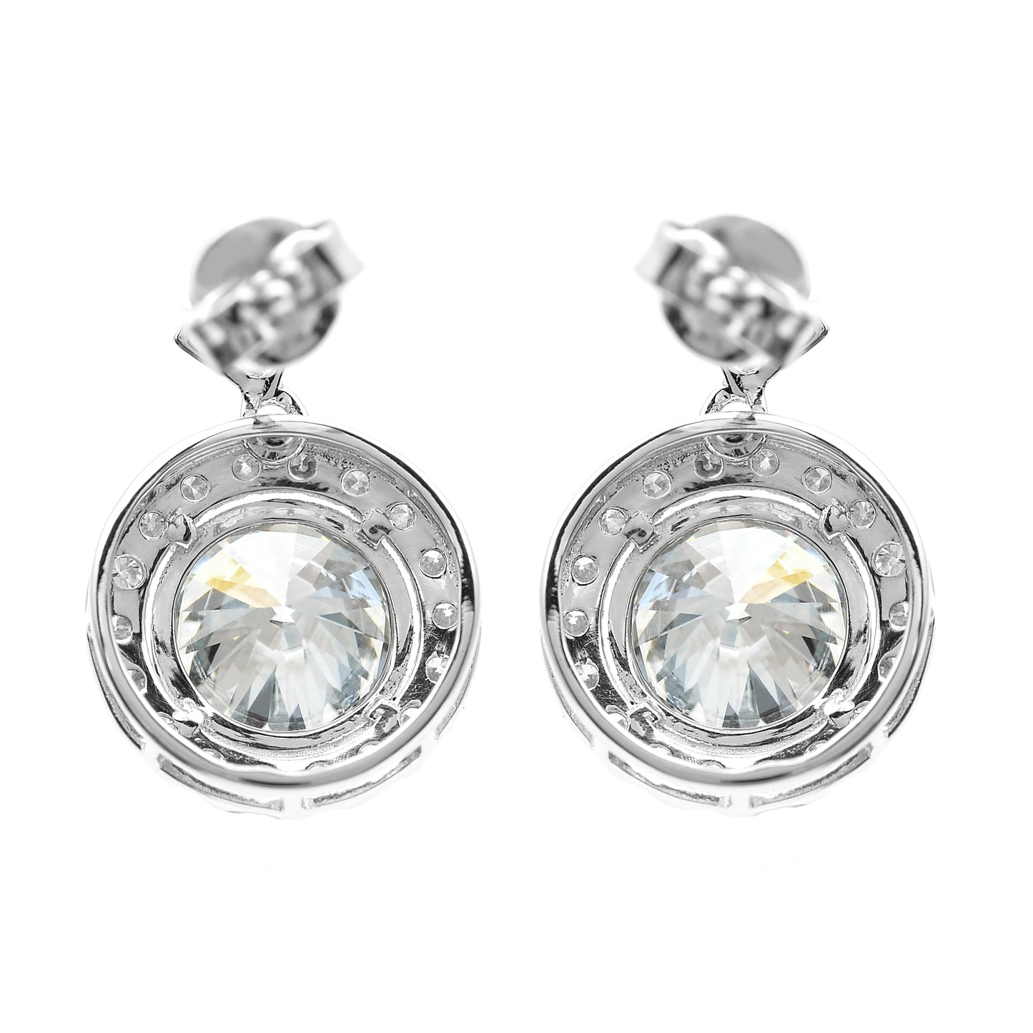 3.83 Carats Lab Grown Diamond 14K Gold Earrings