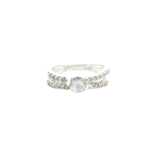 2.54 Ct Cubic Zirconia 925 Sterling Silver Ring