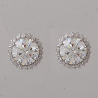 4.67 Carats Lab Grown Diamond 14K Gold Earrings
