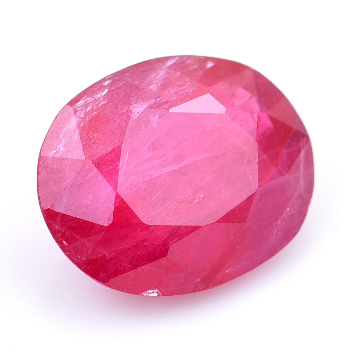 3.83 Natural Corundum Ruby Oval Mixed Cut Gemstone
