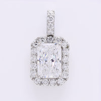 2.60 Carats Lab Grown Diamond 950 Platinum Pendant