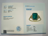 2.44 Ct Octagon Natural Emerald 14K Gold Ring
