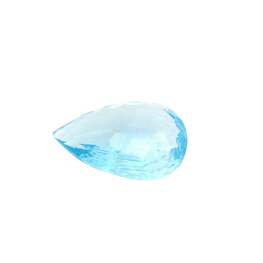 27.78 Blue Topaz Pear Gemstone