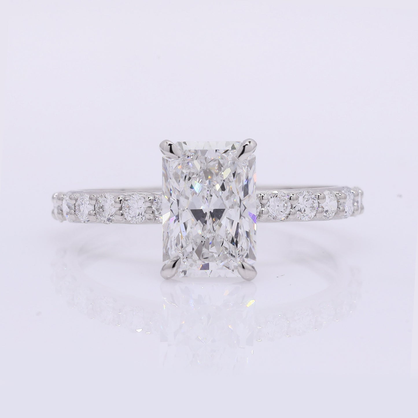 2.40 Carats Lab Grown Diamond 950 Platinum Ring