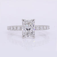 2.40 Carats Lab Grown Diamond 950 Platinum Ring