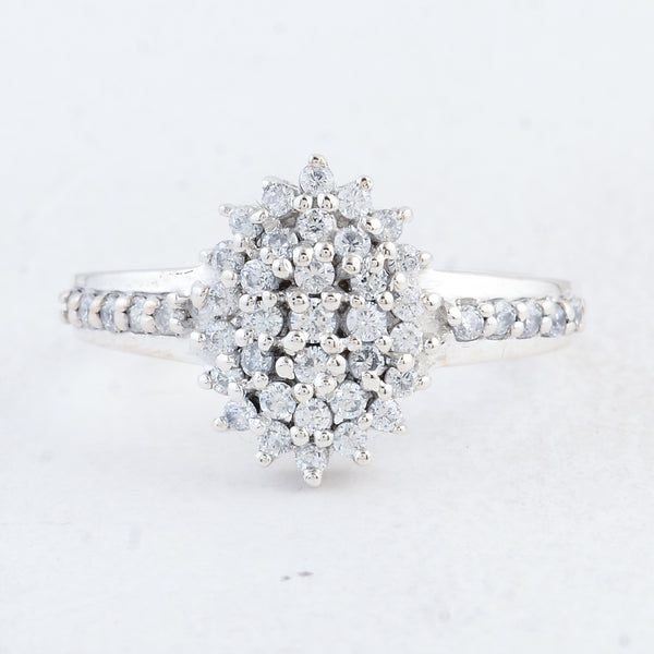 1.29 Ct Round Cubic Zirconia 925 Sterling Silver Ring
