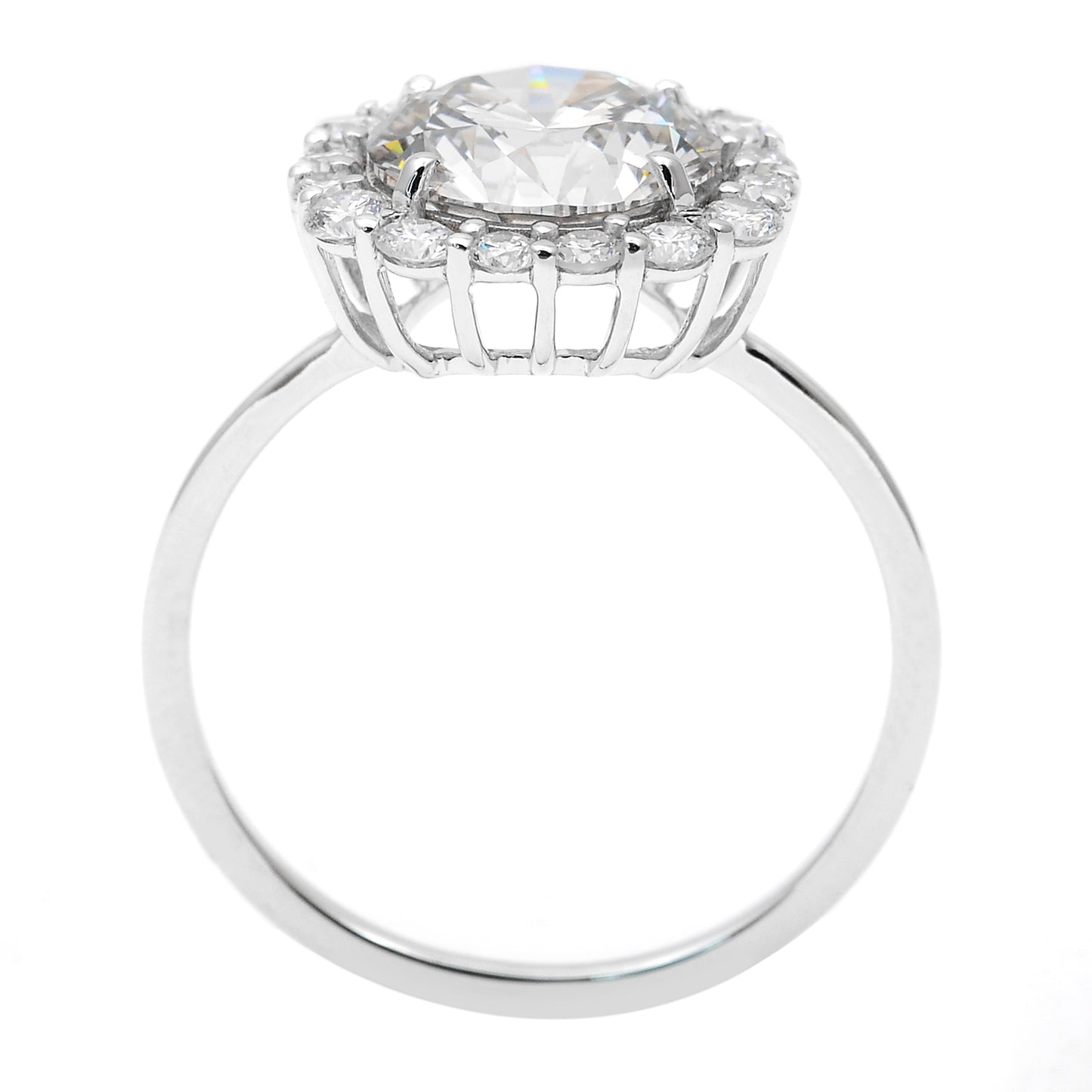 3.03 Carats Lab Grown Diamond 14K Gold Ring