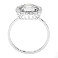 3.03 Carats Lab Grown Diamond 14K Gold Ring