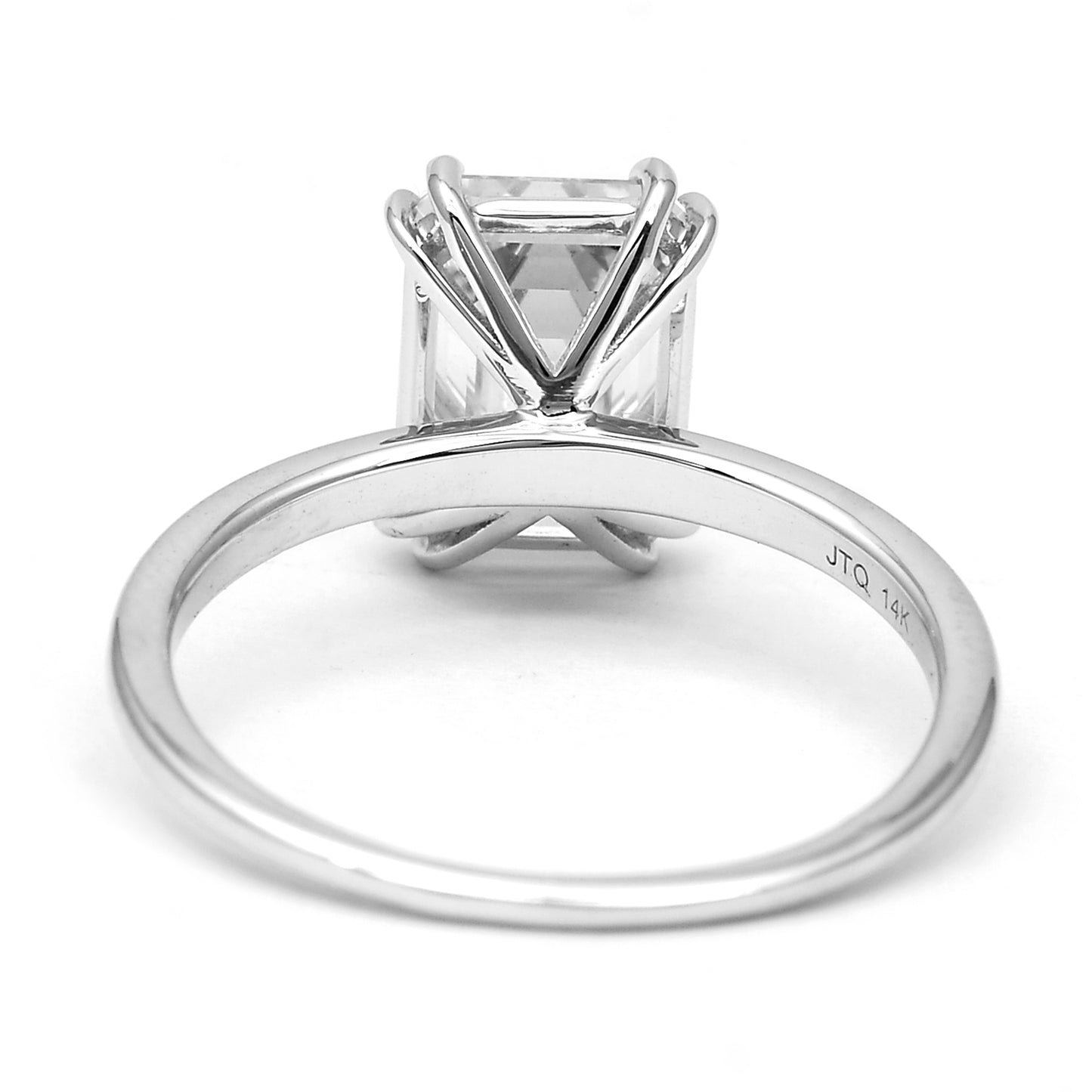 3.05 Carats Lab Grown Diamond 14K Gold Ring