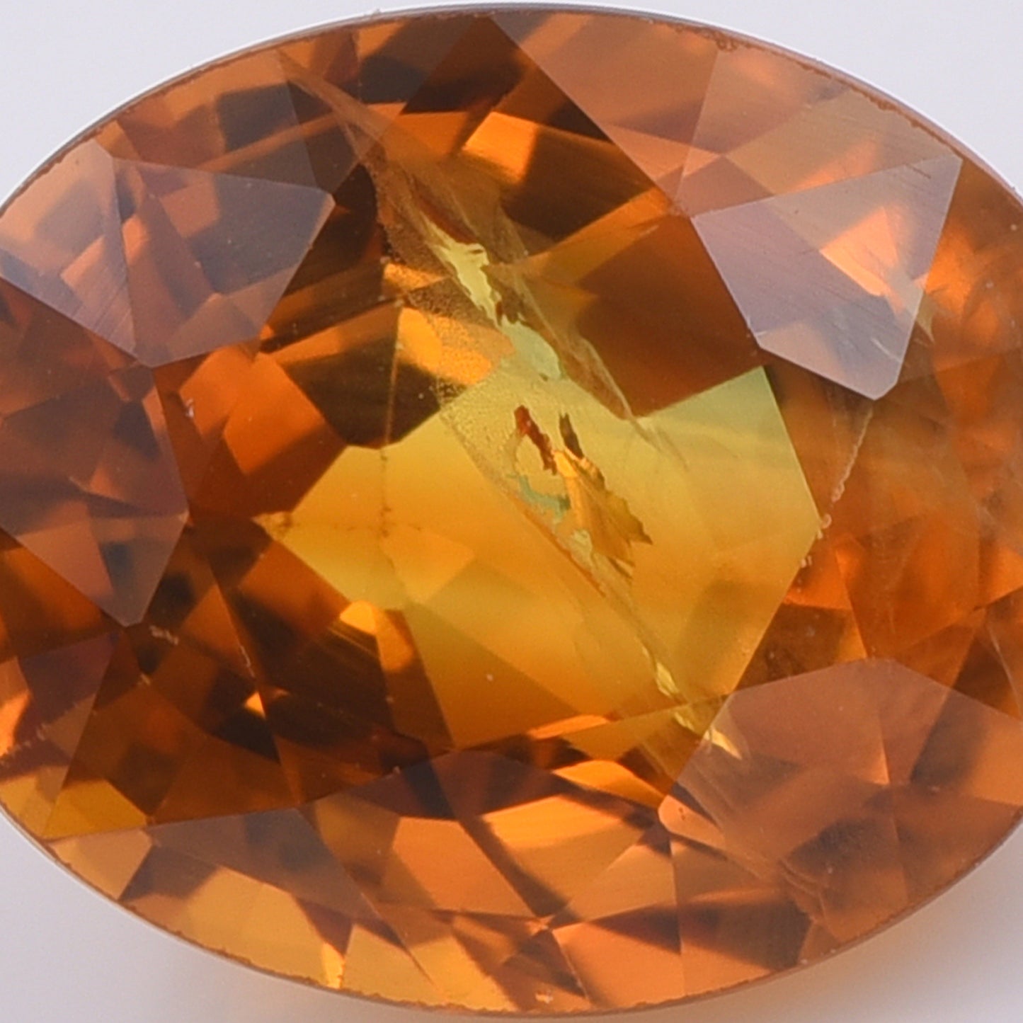 2.76 Natural Corundum Orange Sapphire Oval Mixed Cut Gemstone