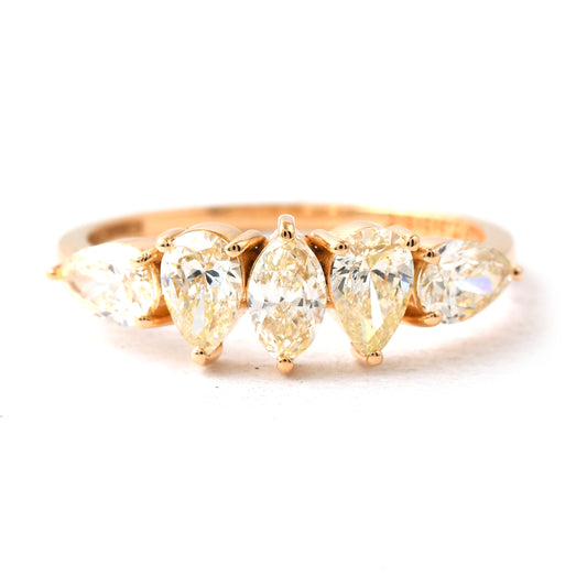 0.51 Ct Marquise Diamond 14K Gold Ring