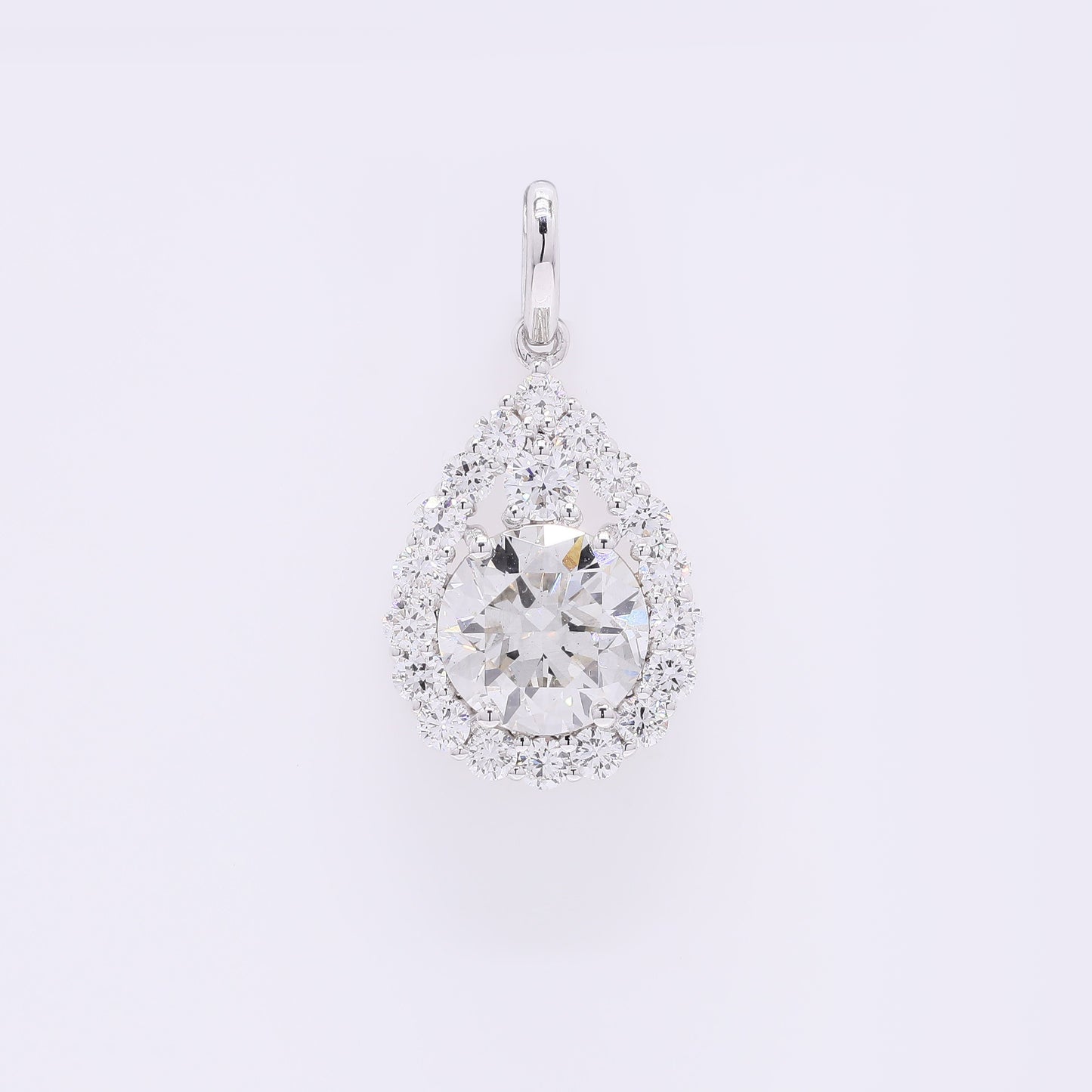2.11 Carats Lab Grown Diamond 14K Gold Pendant