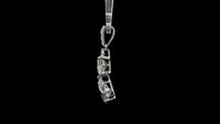 3.03 Carats Lab Grown Diamond 14K Gold Pendant