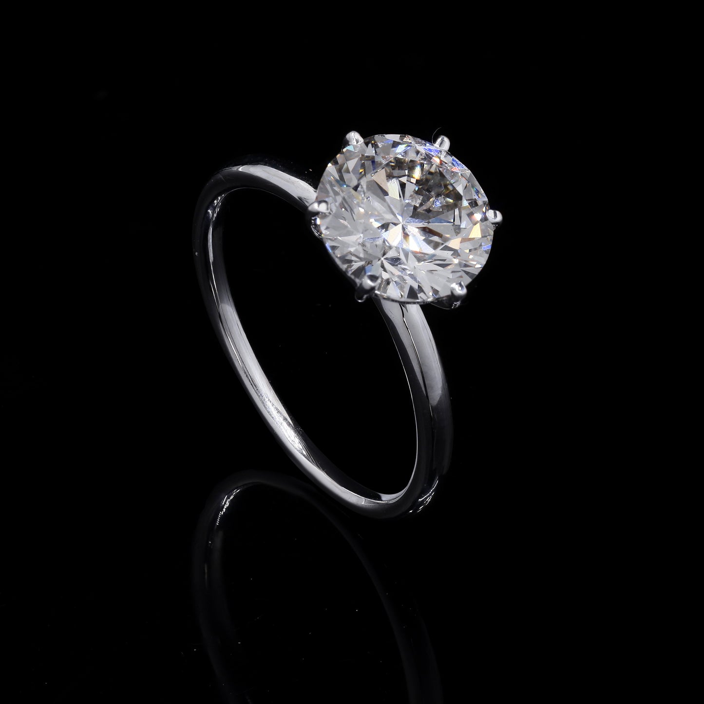 2.75 Carats Lab Grown Diamond 14K Gold Ring