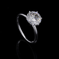 2.75 Carats Lab Grown Diamond 14K Gold Ring