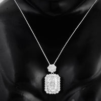 4.88 Carats Lab Grown Diamond 14K Gold Pendant