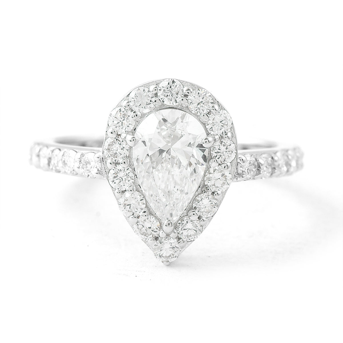 1.92 Carats Lab Grown Diamond 14K Gold Ring
