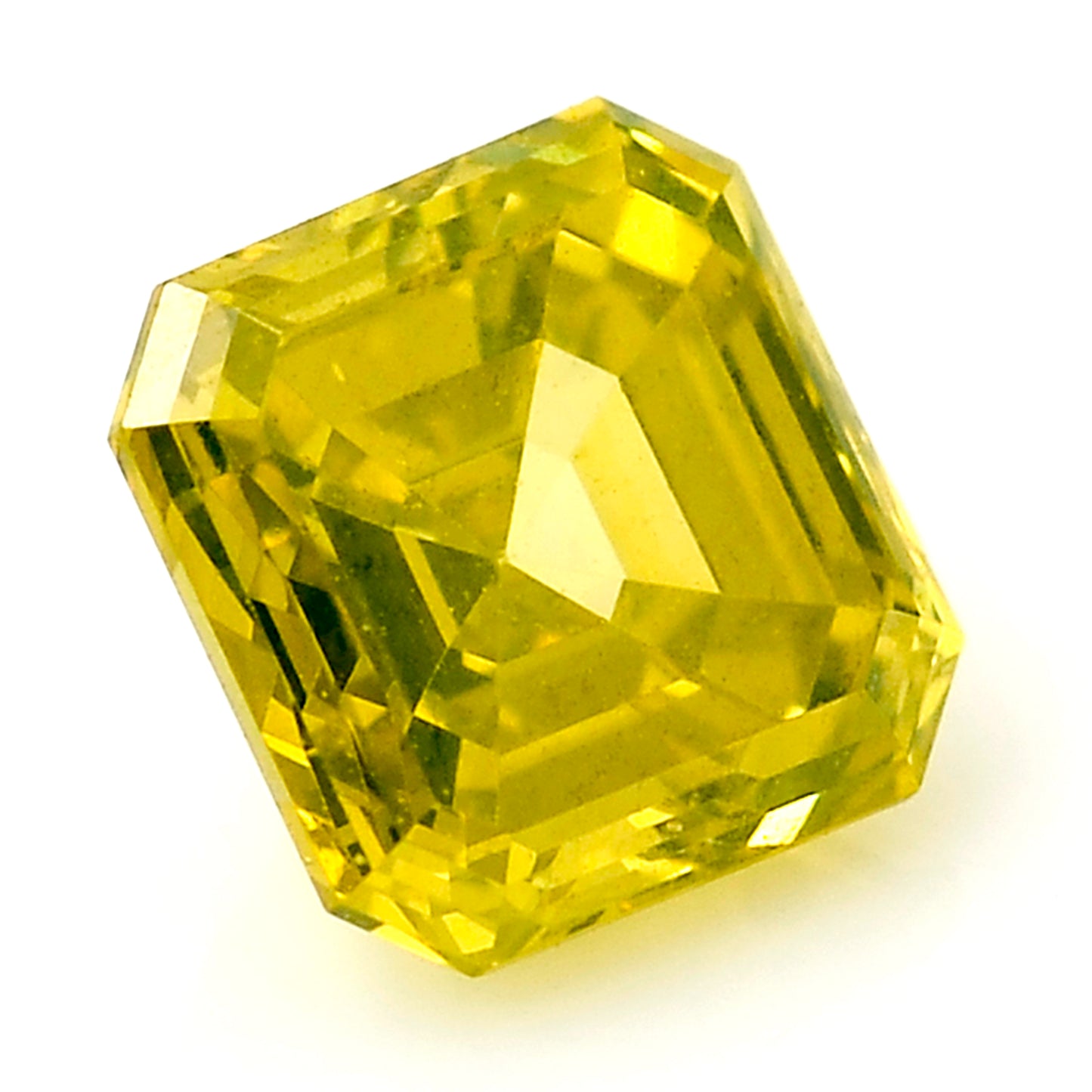 0.41 Yellow Diamond Octagon Loose Diamond