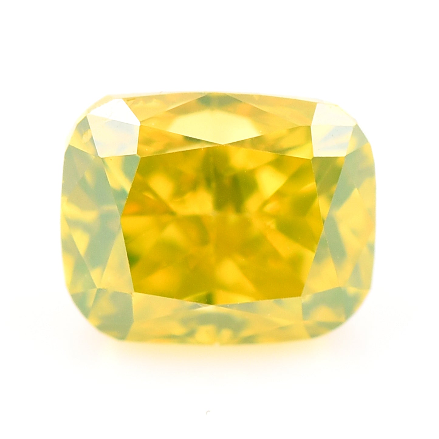 0.41 Yellow Diamond Cushion Loose Diamond