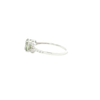 1.61 Carats Green Lab Grown Diamond 14K Gold Ring