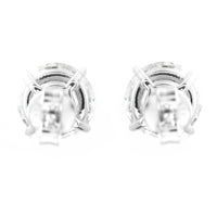 4.07 Carats Lab Grown Diamond 14K Gold Earrings