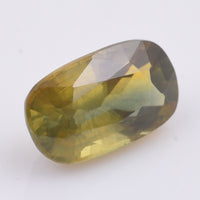 1.35 Natural Corundum Yellow Sapphire Rectangular Cushion Mixed Cut Gemstone