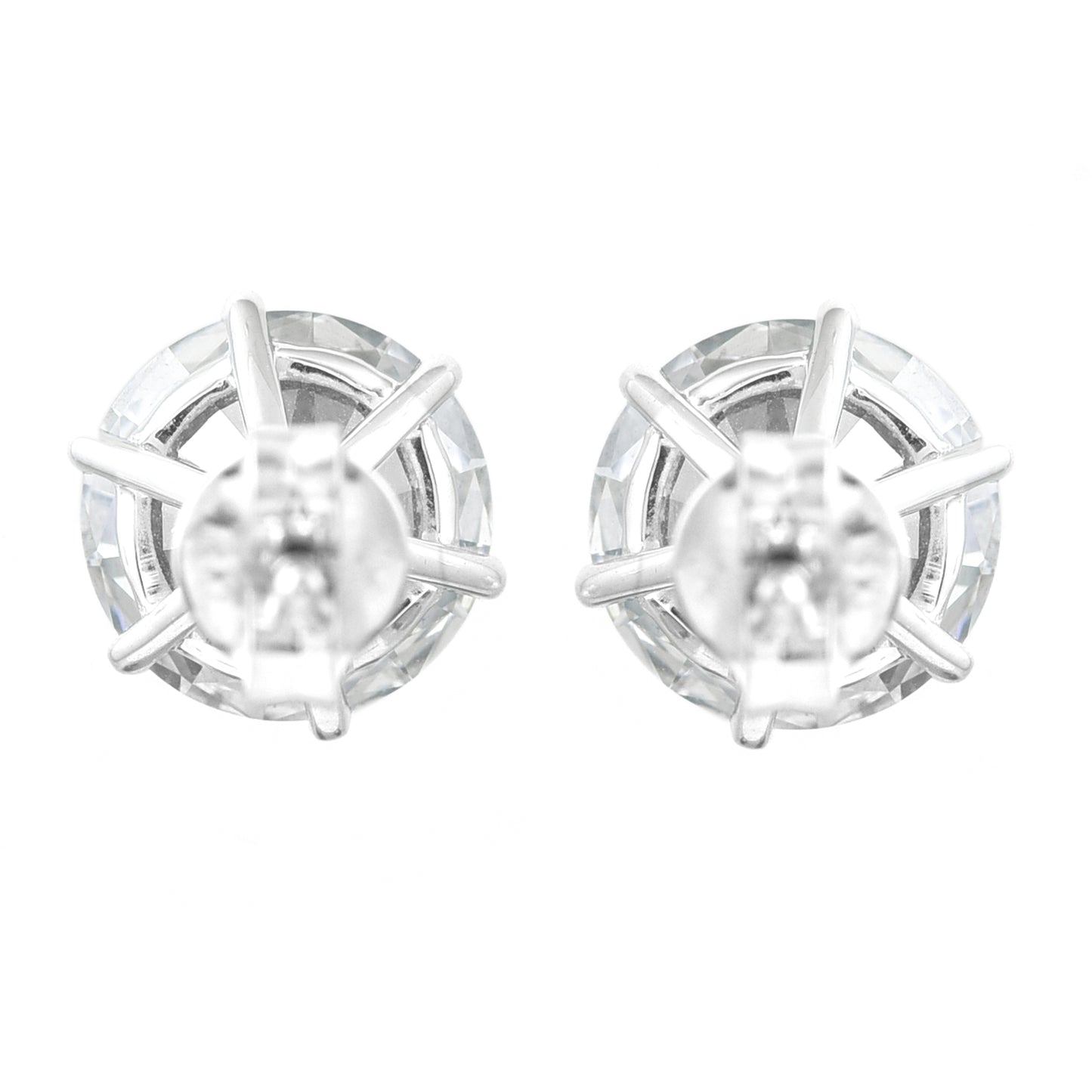 4.05 Carats Lab Grown Diamond 14K Gold Earrings