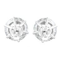 4.05 Carats Lab Grown Diamond 14K Gold Earrings