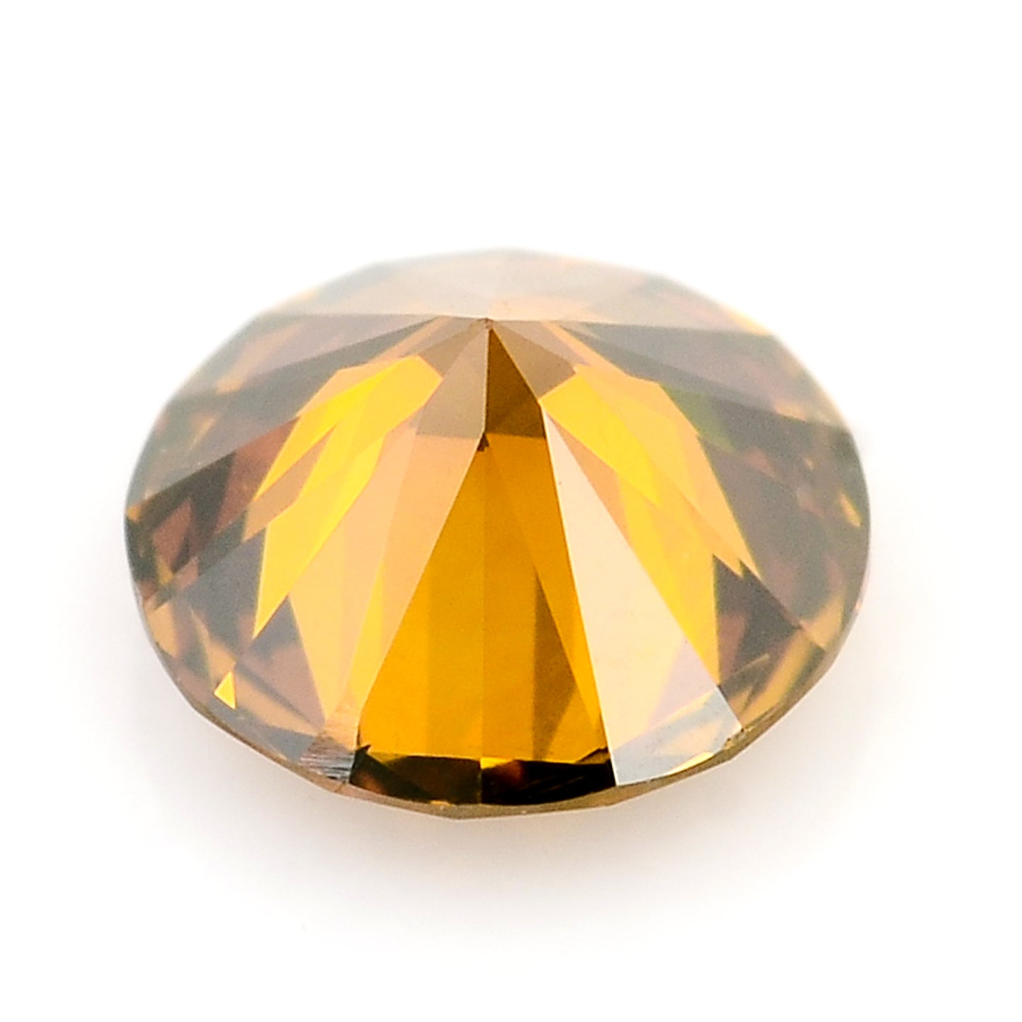0.27 Red Diamond Round Loose Gemstone
