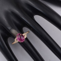 2.08 Ct Oval Tourmaline 9K Gold Ring