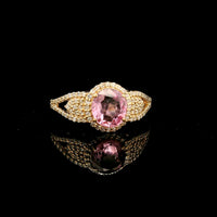 1.42 Ct Oval Mixed Cut Natural Spinel 14K Gold Ring