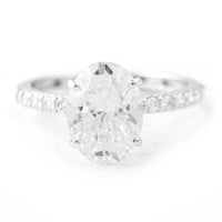 3.07 Carats Lab Grown Diamond 14K Gold Ring