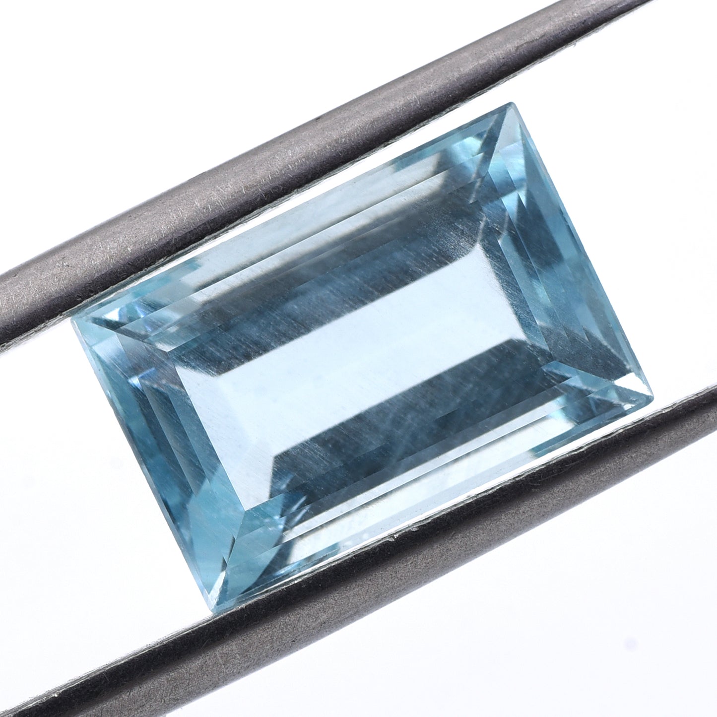4.37 Natural Beryl Aquamarine Rectangular Step Cut Gemstone
