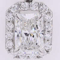 2.43 Carats Lab Grown Diamond 950 Platinum Pendant